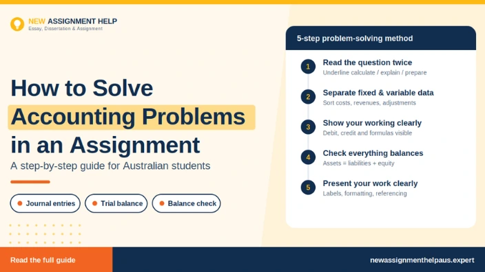 steps to solve accounting problems