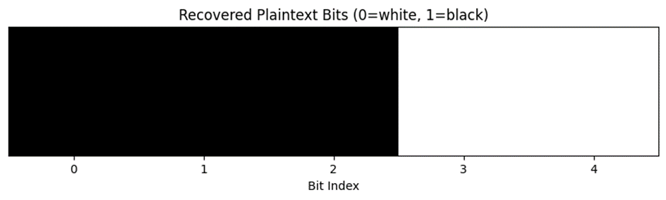 Figure 4: black-and-white strip representing each bit